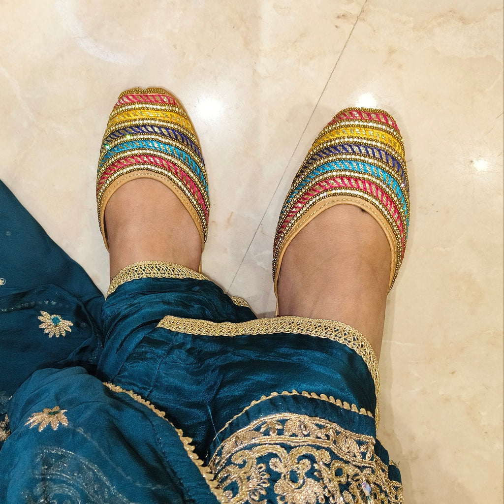 Punjabi Jutti multi Lace Work2503