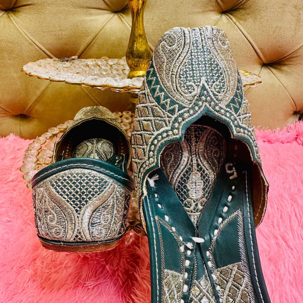 Punjabi Jutti pakisatni tilla upper leather work 713